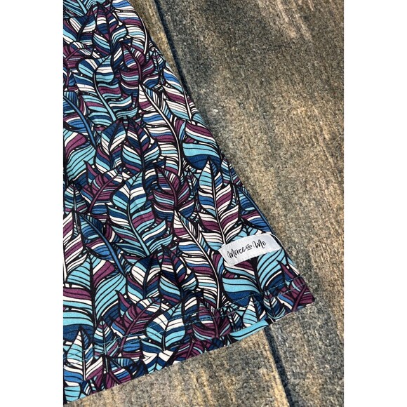 Merce & Me Girls Size 12 Feather Print Pearl Knit Dress! - Picture 2 of 8